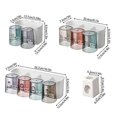thumbnail image 3 of Wall Mounted Toothbrush Holder Set with Toothpaste Dispenser Large Capacity Toothbrush Storage Shelf for Kitchen Bathroom, 3 of 5
