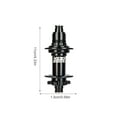 thumbnail image 2 of Youkk Arbre de Roue de Libération Rapide Levier Artisanat Friction Réduction Cyclisme Fournitures Installation Pratique Moyeu de Roulement en Alliage d'Aluminium Noir/148 * 12MMXD, 2 of 7