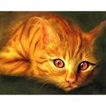 thumbnail image 1 of (20x30 CM) (DW-194) diamante completo amarillo gato Animal serie diamante cuadrado resina diamante pintura DW06034 Tmvgtek Oficina Multiescena Multifunción, 1 of 9