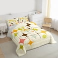 thumbnail image 3 of Homewish Chic Minimalism Stras Bedding Comforter Set, Abstract Stripes Ombre Twin Comforter Sets, Vintage Fashion Style Reversible Bedding Set, Lightweight Room Decor, 2 Pieces, 3 of 8