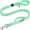 Mint Green, variant on OutdoorMaster Bungee Dog Leash, Heavy Duty Dog Leash with Shock Absorption, 2 Padded Handles Training Leash, Improved Dog Safety and Comfort - Black Upgraded, 6 FT