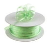 iridescent pull bow christmas ribbon, 1/8-inch, 50 yards mint green