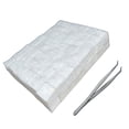 thumbnail image 4 of 96Pcs Small Ceramic Wool Wick with Tweezers Carbon Felt Wick Ceramic Fiber Insulation Cotton Cores for Tabletop Fire Pit, 4 of 7