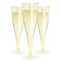 ACDANC Plastic Disposable Champagne Flutes