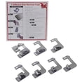 thumbnail image 2 of YEQIN 7pcs Adjustable Rolled Hem Foot Sewing Machine Presser Foot Hemmer Foot Set for Singer Brother Janome Babylock Juki, 2 of 4