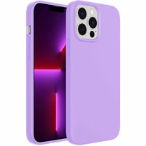 JETech Silicone Case Compatible with iPhone 13 Pro Max 6.7-Inch, Silky-Soft Touch Full-Body Protective Phone Case, Shockproof Cover with Microfiber Lining (Light Purple)