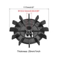thumbnail image 2 of Uxcell 12 Pala de Ventilador de Motor de Plástico para Disipación de Calor Rueda Redonda 13.5-14mm Diámetro Interior Negra, Paquete de 2, 2 of 5