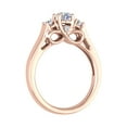 thumbnail image 2 of 1/2 Carat 3-Stone Diamond Engagement Ring in 10K Rose Gold (Ring Size 5.5), 2 of 6