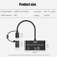 thumbnail image 3 of Binmer 3 In 1 OTG Mobile Phone Connection Type C/Micro USB Host Adapter Reader For Galaxy, 3 of 9