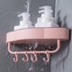 thumbnail image 5 of Injueey Estante de almacenamiento montado en la pared con punzón gratis, estante de ducha de esquina para baño, estante de almacenamiento Juegos de accesorios de baño Rosado, 5 of 6
