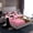 Pink 04, variant on Homewish 3D Leopard Cheetah Full Size Sheets, Cartoon Wildlife Bed Sheets, Modern Fashion Newspaper Sheet Sets, Luxury Bedroom Decor, 4 Pieces