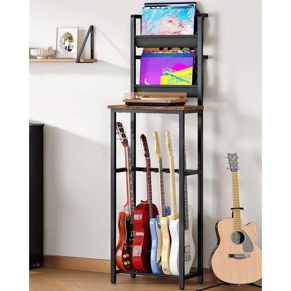 Soporte para guitarra y tocadiscos CHOEZON Retro Industrial