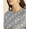 thumbnail image 5 of Moomaya Round Neck Short Sleeve Printed Loose Fit Top - Women's Casual Top, 5 of 9