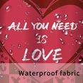 thumbnail image 6 of Valentines Shower Curtain Valentine''s Day Shower Curtain Sets Romantic Red Heart Bathroom Decor Holiday Waterproof Fabric Washable Bathroom Curtain Decoratives 72" x 72" with 12 Hooks, 6 of 6