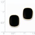thumbnail image 2 of 14K Yellow Gold Black Onyx Earrings, 2 of 2