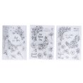 thumbnail image 1 of Sello transparente de 3 uds., fácil operación, patrón único, amplia aplicación, sello transparente reutilizable saludable, 1 of 5