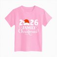 thumbnail image 6 of sdbrld Girls' Tees Tops, Kids Christmas Gifts Short Sleeve Graphic Shirts Holiday Clothes Pink Sizes 5-6 Years, 6 of 6