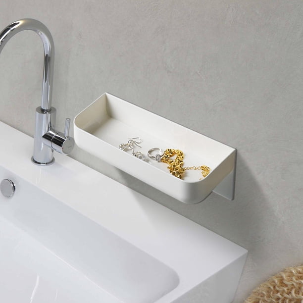 Estante organizador de ño, estante de ño sin perforaciones, estante de ducha, estante de pared colgante para gabinete, hogar, cocina, oficina, Modelo corto