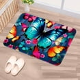 thumbnail image 5 of Butterfly Polyester Non-Slip Machine Washable Bath Rugs Door Rugs Floor Mat, 5 of 6