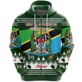 thumbnail image 2 of Sudadera con capucha y cremallera con estampado 3D de la bandera de Tanzania, ropa africana, ropa de calle unisex, chaqueta informal de gran tamaño, chándales, jerséis, 2 of 5