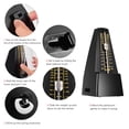 thumbnail image 3 of Metrónomo Estándar Universal Mecánico Metrónomo Material de ABS para guitarra Violín Piano Bajo Tambor Instrumento musical Herramienta de práctica para principiantes TOMSHOO Metrónomo, 3 of 6