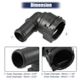 thumbnail image 3 of Unique Bargains Engine Coolant Hose Connector for VW Caddy 2C 2K SA 2010-2015  No.1K0122291H Black, 3 of 7