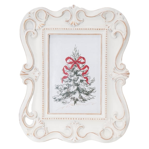 My Texas House Tree Print in Frame Christmas Decoration, Multicolor, 9.8"