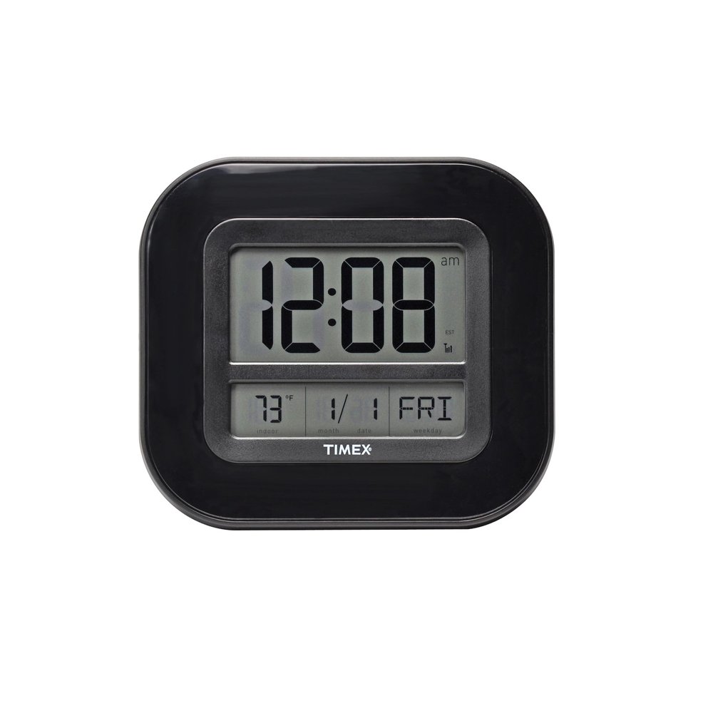 9inch Timex Digital Atomic Clock with Temperature and Date Walmart