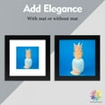 thumbnail image 4 of Mat Board Center 6x6 Wood Instagram Photo Frame with Mat for 4x4 Photo, Black, Pack of 4, 4 of 7