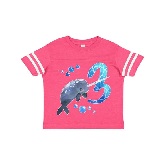 Inktastic Cute Narwhal 3rd Birthday Boys or Girls Toddler T-Shirt