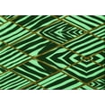 thumbnail image 1 of Ahgly Company Indoor Rectangle Patterned Dark Forest Green Area Rugs, 4' x 6', 1 of 6