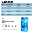 thumbnail image 6 of Uemuo Blue Shell Pattern Men's Sleeveless T-Shirt,Muscle Athletic Tank Top, Moisture-wicking Quick-dry Breathable Classic Tee Top for Gym Run Outdoor Sports-Medium, 6 of 8