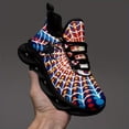 thumbnail image 3 of Coolcustomize Fashion Sneakers for Men Women Wide, Personalized Colorful Spider Web Design Print Sport Shoes, Trendy Running Shoes Size 6 7 8 9 10 11, 3 of 4