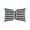 Black, variant on Yatlte Bow Shaped Pillow, Striped Black and White Reversible Pillow Cushions for Couch Bed Sofa Office Car Decor Neck Waist, Hand Made Cotton, Detachable to Wash