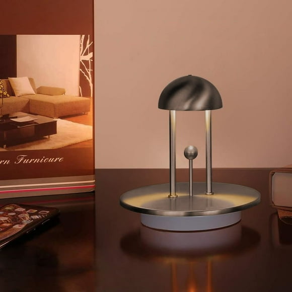 Tubicen Cordless Table Lamp, Rechargeable Battery Operated Lamp, LED Portable Bedside Lamps, Gesture Control with Memory Function, Stepless Dimmable Accent Night Lighting, Nickel