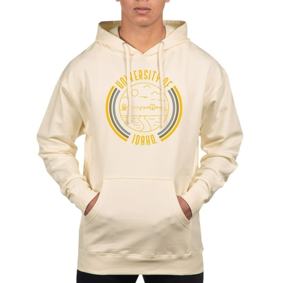 Men's Uscape Apparel Cream Idaho Vandals Standard Pullover Hoodie