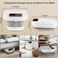 thumbnail image 5 of Collapsible Foot Spa Bath with Heat, Temperature Control, Massage Rollers, Bubble & Pedicure Kit, Portable Foot Massage for Relaxation, 5 of 13