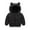 Black, variant on jsaierl Toddler Boys Girls Winter Jackets Cute Bear Ear Hood Cartoon Print Coat Fall Zip Up Thermal Jacket Windproof Thicken Outerwear Puffer Coat 12M-4T