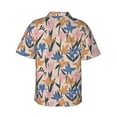 thumbnail image 3 of Daiia Lilies Flowers Hawaiian Shirt for Men Gentle Cotton Regular Short Sleeve Casual-XX-Large, 3 of 9