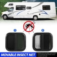 thumbnail image 3 of KIMISS Rounded Sliding RV500x450mm Black Aluminum Alloy Frame UV Resistant Movable  Screen for Caravan Camper Trailer, 3 of 7