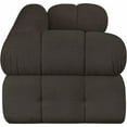 thumbnail image 6 of Meridian Furniture Ames Brown Boucle Fabric Modular Sofa, 6 of 10