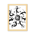 thumbnail image 1 of Cuadro de madera decorativa Unbranded silueta mexicana Mexico totems A4, 1 of 3