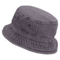 thumbnail image 3 of Winter Wreath Embroidered Pigment Dyed Bucket Hat - Charcoal OSFM, 3 of 5