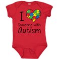 thumbnail image 3 of Inktastic I Heart Someone with Autism Boys or Girls Baby Bodysuit, 3 of 5