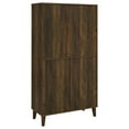 thumbnail image 6 of Elouise 4-door Engineered Wood Tall Accent Cabinet Dark Pine, 6 of 9