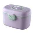 thumbnail image 4 of Contenedor para leche en polvo, caja de almacenamiento de granos secos, práctico diseño de dibujos animados para el hogar Talla S Morado, 4 of 9