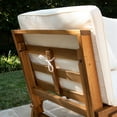 thumbnail image 3 of Southern Enterprises 78.5" Brown and White Contemporary Outdoor Patio Convertible Lounge Chair with, 3 of 4