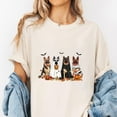 thumbnail image 2 of German Shepherd Halloween T-Shirt, Cute Dogs in Costumes Tee, Ghost Mummy Pumpkin Trick-or-Treat Shirt, Spooky Season Gift for Dog Lovers, 2 of 7