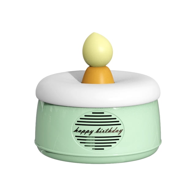 Altavoces Bluetooth Inalámbricos Altavoces Bluetooth Forma de Pastel de Cumpleaños con Luz Ambiental Altavoces Inalámbricos Recargables Decoración de Mesa Linda para Regalar Altavoces Bluetooth Portát