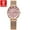 Mesh band_Pink, variant on Women's Luxury Watch – Rose Gold Stainless Steel, Waterproof, Date Display